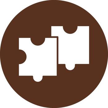 Puzzle App Based Graphic Design vector