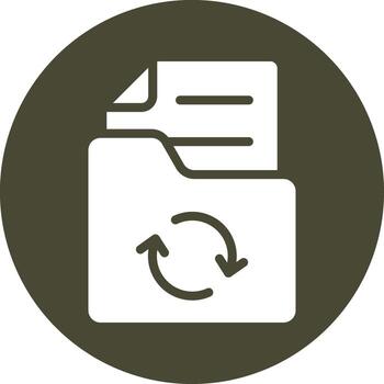 Folder Update Subtle User Interface Graphic vector