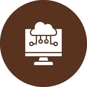 Cloud Computing Bright Color Tone Visual vector