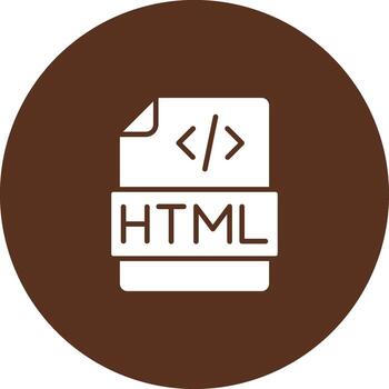 HTML Flat Design Symbol vector