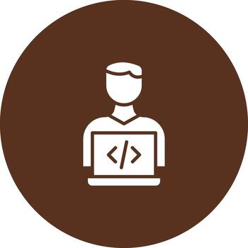 programador sensible aplicación ui forma vector