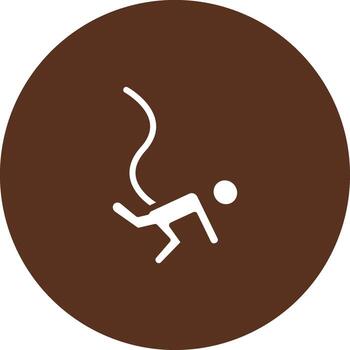 Bungee Jumping Sharp Linear Edge Mark vector