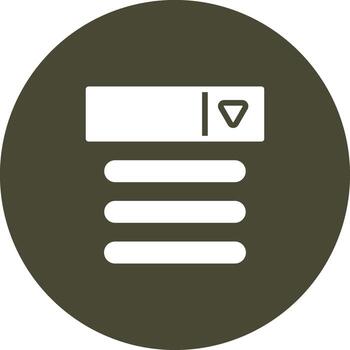 Dropdown Menu Monotone Sketch Style Design vector