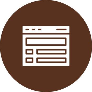 Web Form Clean Frame Design Object vector