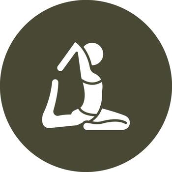 King Pigeon Pose Eka Pada Rajakapotasana Wireframe Mobile App Design vector