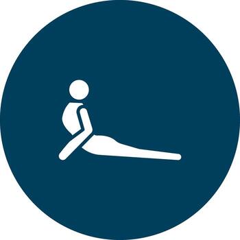 Fish Pose Matsyasana Flat User Interface Form vector