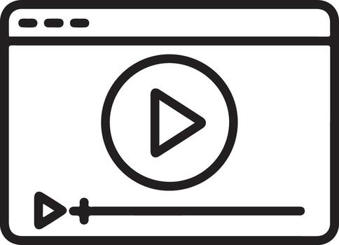 jugador interfaz con jugar botón y cronograma vector