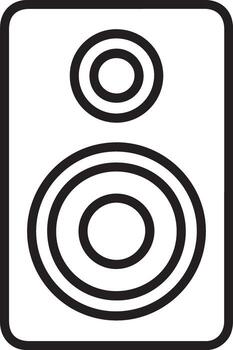 icon of a two way speaker system vector