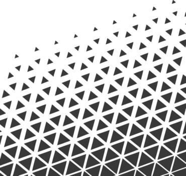 Black Triangle Pattern Fading to White abstract background vector