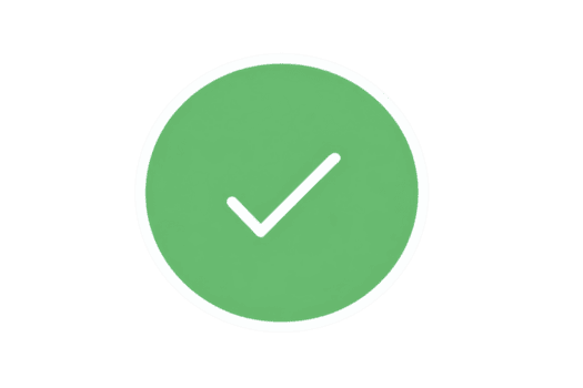 verde cerchio con bianca dai un'occhiata marchio simboleggia approvazione o successo. semplice design trasporta positivo Messaggio, spesso Usato nel digitale interfacce png