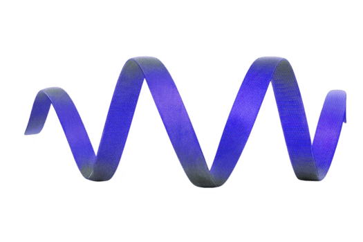 vibrant bleu ruban rebondissements et se tourne dans dynamique spirale forme, création sens de mouvement et fluidité contre transparence Contexte. ruban texture ajoute profondeur et l'intérêt png