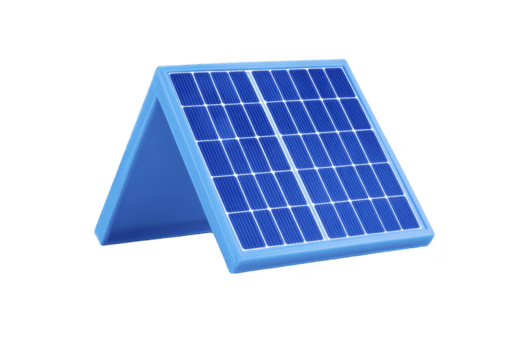 azul solar panel triangular estar diseño es desplegado, exhibiendo sus moderno y eficiente estructura para aprovechando solar energía. panel pulcro y innovador formar es ideal para sostenible energía png