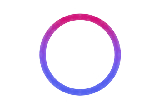 vibrante circular degradado con suave transición desde rosado a azul, creando visualmente atractivo y moderno diseño. circulo sin costura color mezcla agrega dinámica y artístico toque png