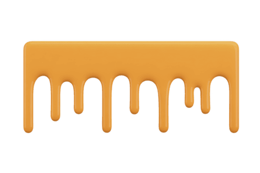 slät, glansig orange flytande droppar ner i rektangulär form, liknar måla eller sirap. textur är skinande och Färg är vibrerande, skapande visuellt lockande effekt png