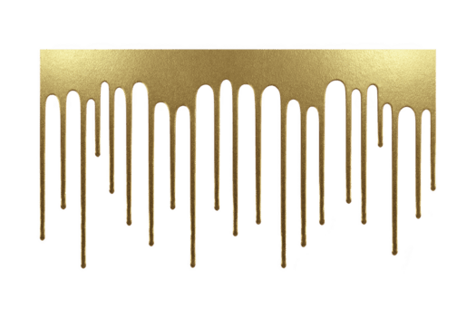 oro metálico goteo diseño crea lujoso y elegante efecto, Perfecto para agregando toque de glamour a ninguna proyecto. brillante textura y fluido líneas evocar sentido de opulencia y sofisticación png