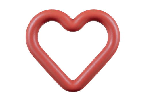 Red heart shaped balloon with smooth surface, symbolizing love and affection. balloon simple design and vibrant color make it ideal for romantic occasions or festive decorations png