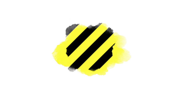 ljus gul och svart randig design med texturerad bakgrund, skapande djärv och öga fångst visuell element. detta grafisk kan vara Begagnade för olika kreativ projekt, tillsats modern Rör png