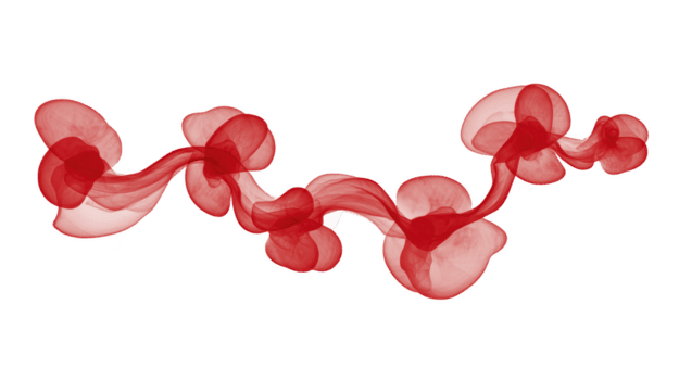 Flowing abstract design featuring translucent red shapes that intertwine and create sense of movement and elegance. This artistic representation evokes feelings of passion and creativity png