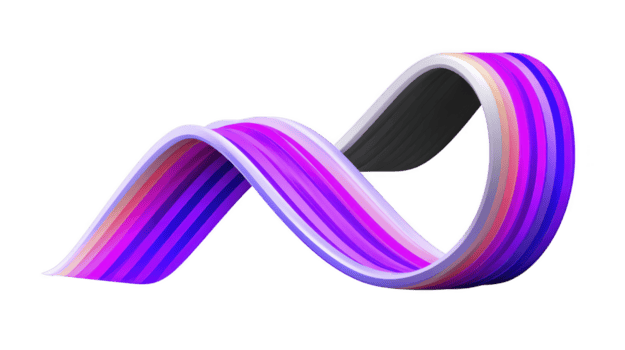 vibrante, fluente onda design con pendenza di viola, rosa, e bianca colori, la creazione di dinamico e moderno visivo effetto. Questo astratto forma trasporta senso di movimento e energia png