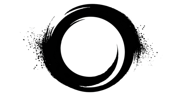 circolare design con scuro, strutturato squillare con spruzzo effetto in giro esso, la creazione di moderno e artistico aspetto esteriore. Questo può essere Usato per vario creativo progetti, Compreso il branding e grafico png