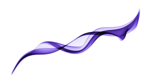 Smooth, flowing purple wave design creates elegant and modern visual element. This abstract graphic can be used in various creative projects, adding touch of sophistication and style png