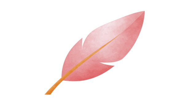 delikat rosa fjäder med mjuk textur och subtil lutning, symboliserar lätthet och elegans. detta konstnärlig representation framkallar känsla av lugna och kreativitet png