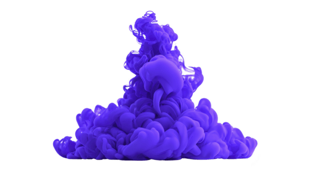 vivace viola Fumo nube turbinii e onde, la creazione di etereo e dinamico visivo effetto. morbido, fluente forme evocare senso di mistero e creatività, Perfetto per artistico progetti png