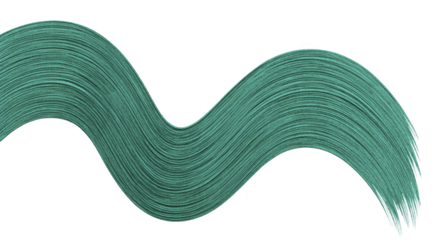 Flowing wave of teal paint creates dynamic and artistic element, perfect for backgrounds or design projects. This vibrant stroke adds touch of creativity and elegance to any composition png