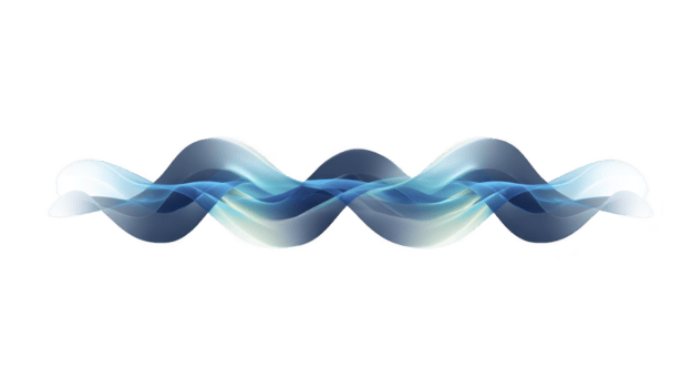 Abstract wave design in shades of blue and white, creating smooth and flowing visual effect. This elegant graphic can enhance various digital projects and presentations png