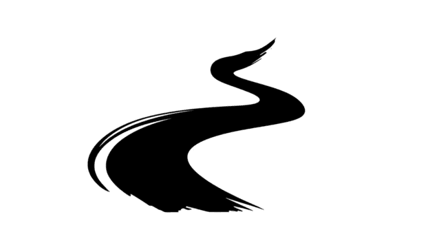 slät, strömmande linje skapar abstrakt representation av lindning väg eller flod, frammanande känsla av rörelse och lugn. detta konstnärlig design kan vara Begagnade i olika kreativ projekt png