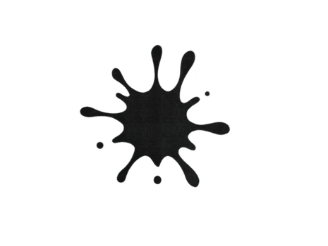 Preto tinta respingo com dinâmico gotas, criando artístico e criativo efeito, adequado para Projeto projetos e fundos png