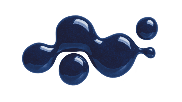 lustroso azul pintar gota vitrinas liso, vibrante textura, Perfecto para artístico proyectos o diseño elementos. sus único forma agrega creativo toque a ninguna composición png