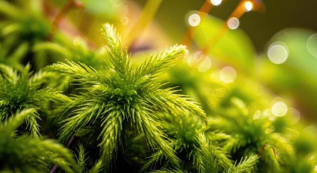 enchanted forest moss a closeup view of natures tiny wonders photo