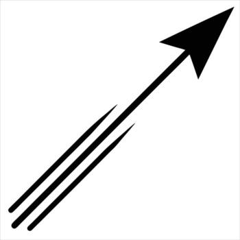Dynamic Arrow with Motion Line Effect design vector