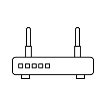 Wireless Network Router Device vector