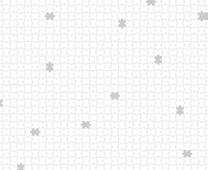 White and gray jigsaw puzzle pattern and background vector