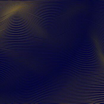resumen brillante forrado ola líneas en oscuro azul antecedentes. a rayas líneas textura. dinámica ola modelo. moderno fluido ondulado líneas. futurista tecnología concepto. vector