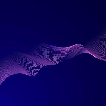 Raster abstract glowing wave lines on dark blue background. Striped lines texture. Dynamic wave pattern. Modern flowing wavy lines. Futuristic technology concept. vector