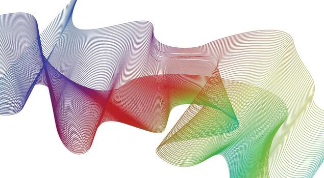 Blend Wavy Lines Curved Gradient Abstract Design Background Illustration vector