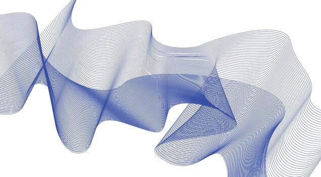 Blend Wavy Lines Curved Blue Color Abstract Background Design Illustration vector