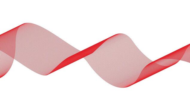 Blend Wavy Curved Smooth Red Color Abstract Design Background Illustration vector