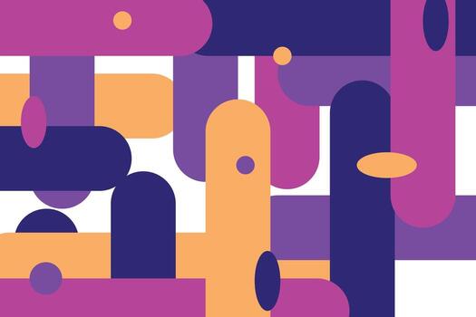 Illustration of Abstract Geometric Colorful Curved Shape Background. perfect for digital art, wallpaper, and modern graphics. vector