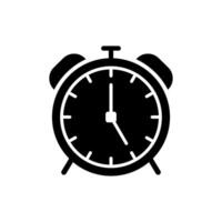 Minimalist Alarm Clock on Bedside Table vector