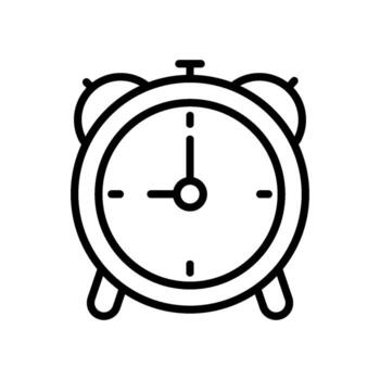 alarma reloj icono diseño plantillas sencillo y vector