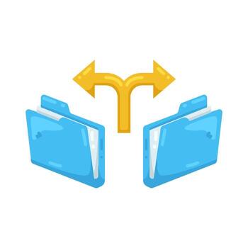 datos migración ilustración vector