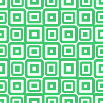 geométrico verde modelo con suave cuadrado vector