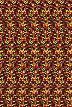 Colorful floral pattern design vector