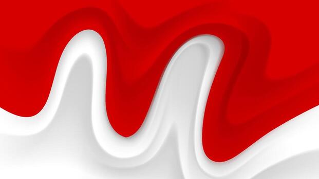 ondulado resumen antecedentes en rojo y blanco colores. vector