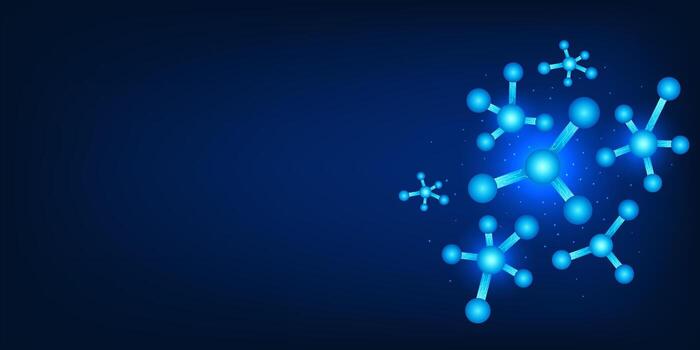 Nano technology innovation concept illustration, featuring molecular structures,nano circuit, and futuristic nanobots, representing modern technology solutions for medicine, energy, advanced materials vector