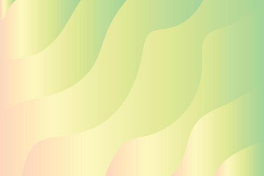 Serene Pastel Green and Peach Wave Background Soft, Calming Abstract Design for Websites and Presentations vector